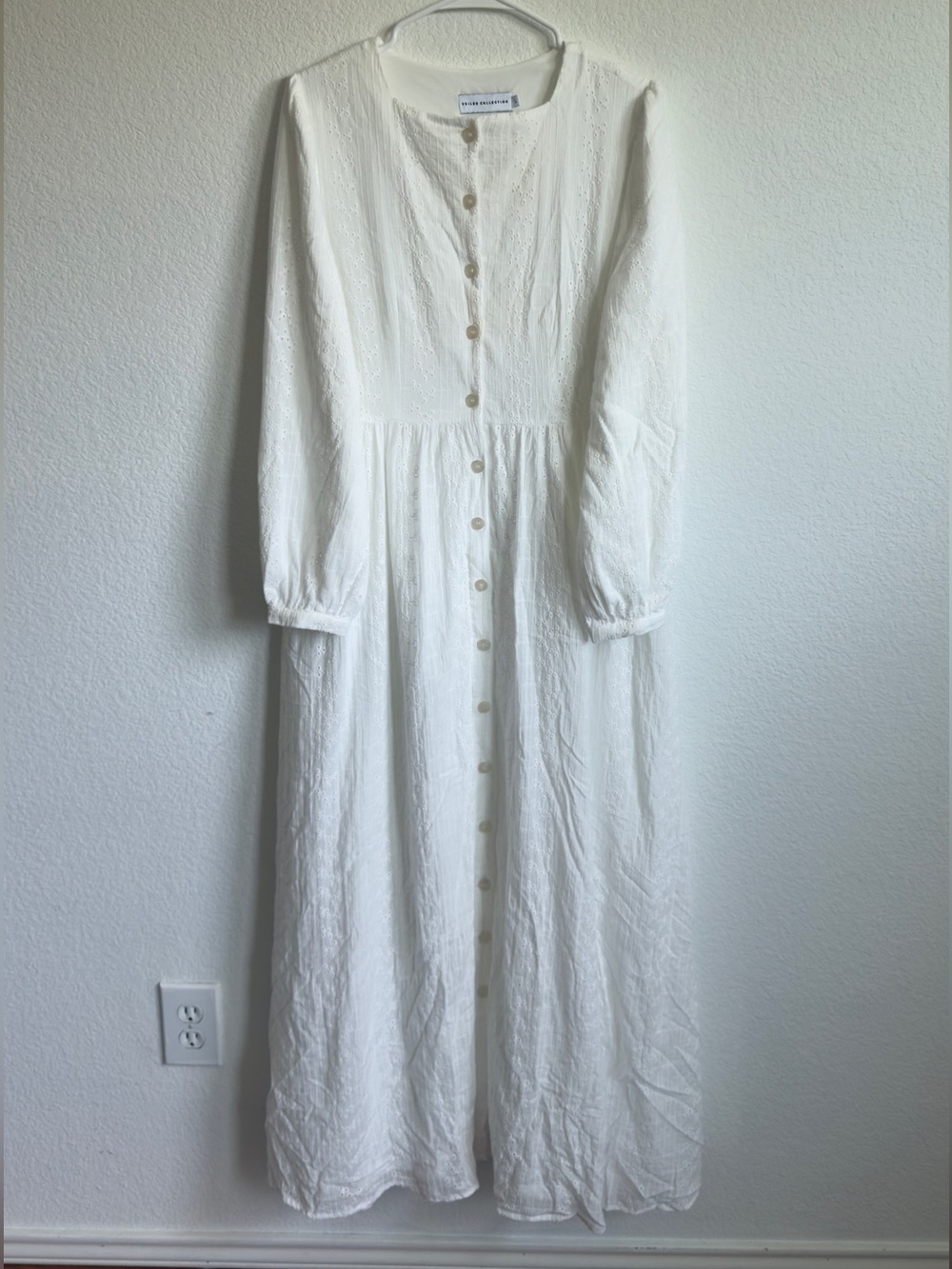 Veiled collection Cotton White Eyelet Dress